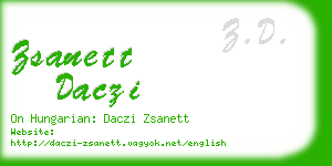 zsanett daczi business card